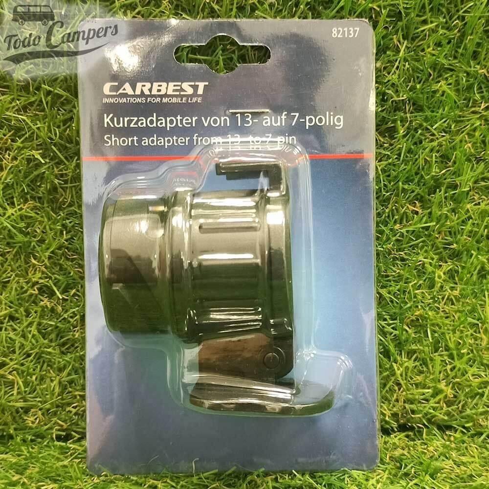 Adaptador de 12 V de 13/7 polos (13 polos en vehículo - 7 caravana o remolque) 3/6