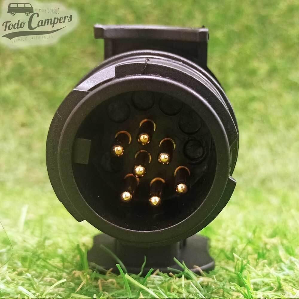 Adaptador de 12 V de 13/7 polos (13 polos en vehículo - 7 caravana o remolque) 4/6