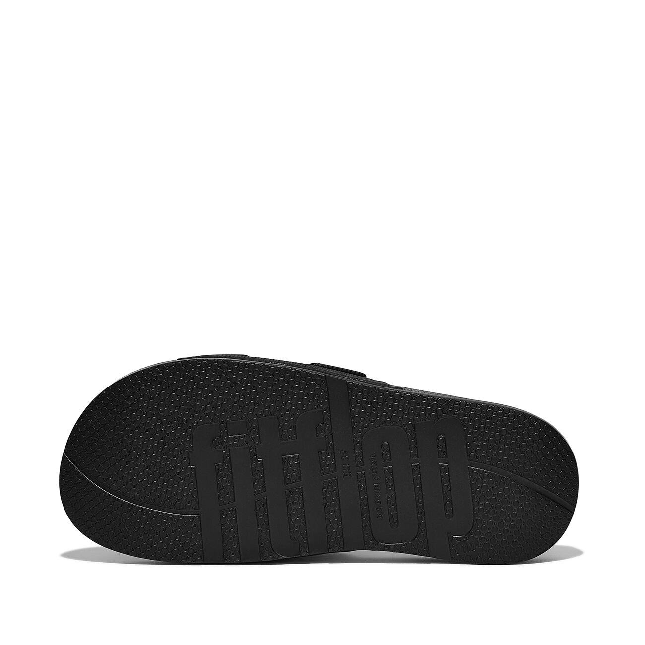 FITFLOP FitFlop Iqushion Two-Bar Buckle Slides  GEHEEL ZWART 37 4/7