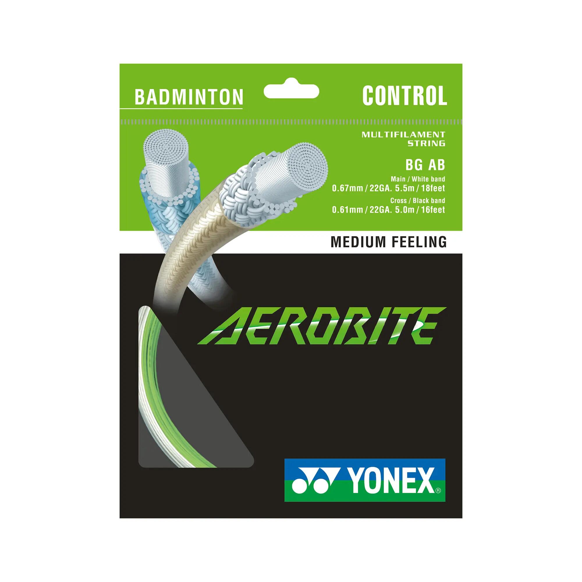 Naciąg hybrydowy do rakiety do badmintona Yonex BG Aerobite 2/2