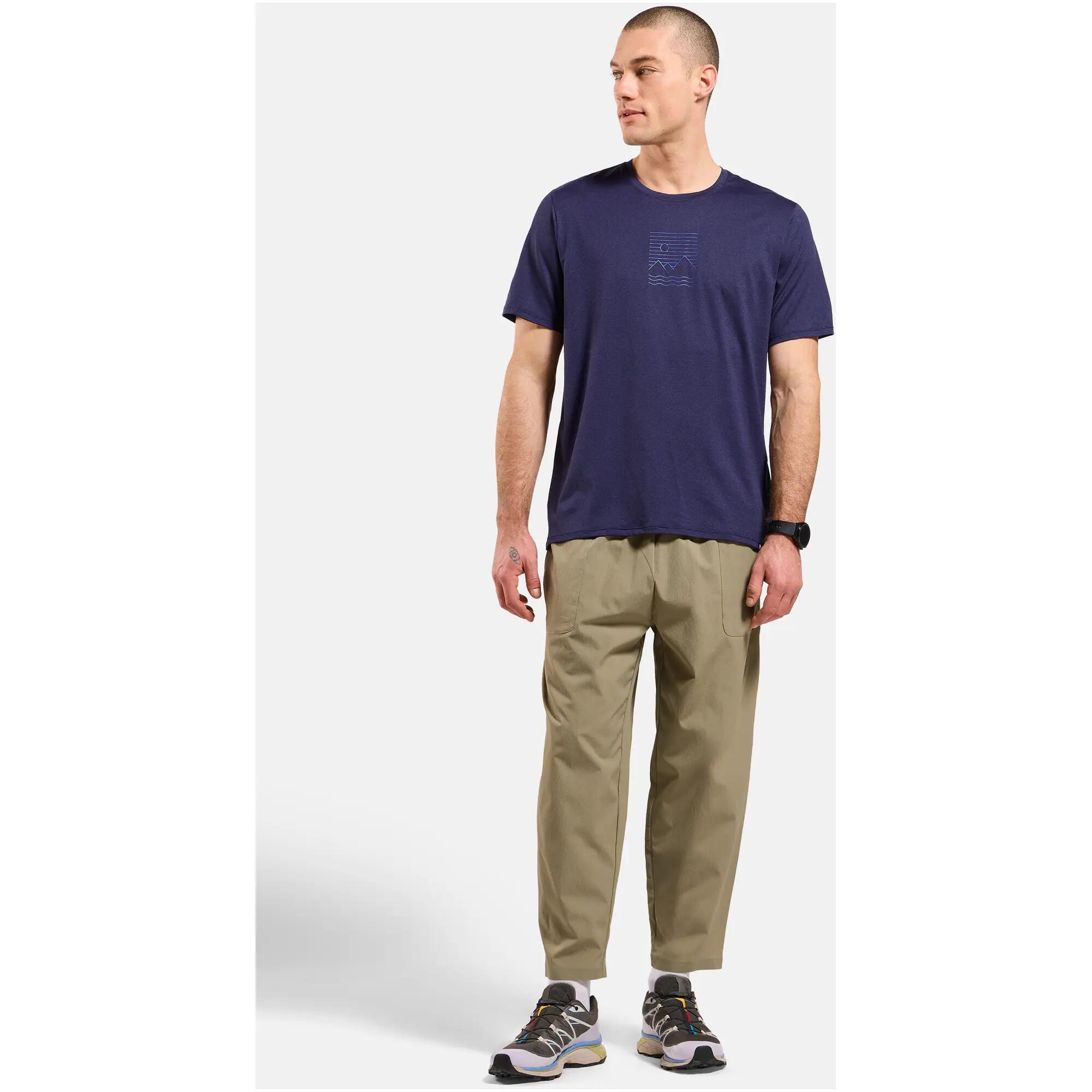 Koszulka męska Odlo ASCENT SUN. SEA. MOUNTAINS. T-shirt crew neck s/s 3/6