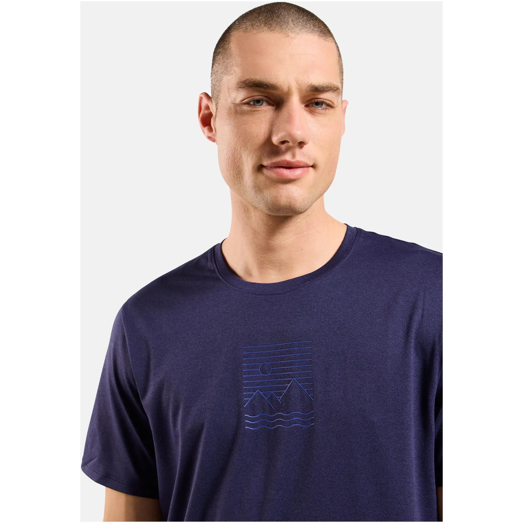 Koszulka męska Odlo ASCENT SUN. SEA. MOUNTAINS. T-shirt crew neck s/s 4/6