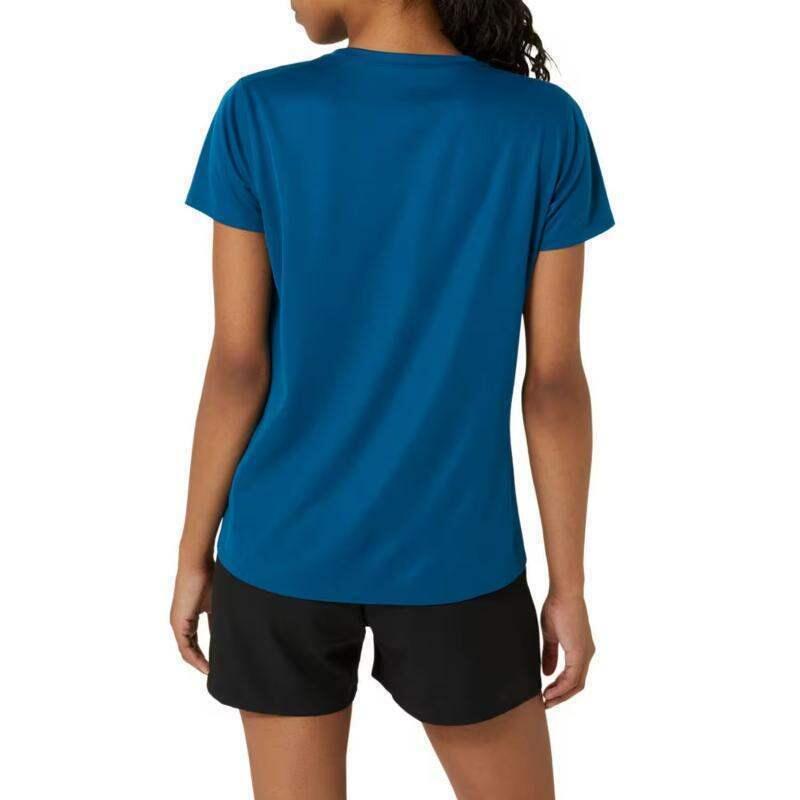 Camiseta Asics Silver Petrol Blue para Mulheres 2/5