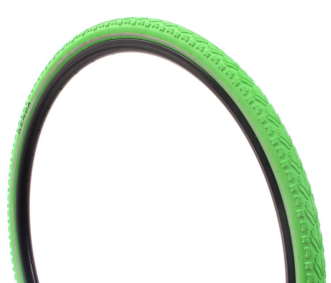 Set pneumatici fixie strada KENDA Khan 28 pollici / 700 x 38C verde + camera FV 2/6