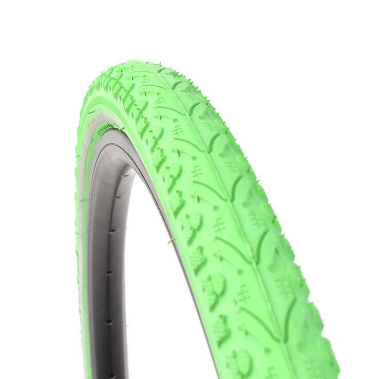 Set pneumatici fixie strada KENDA Khan 28 pollici / 700 x 38C verde + camera FV 5/6