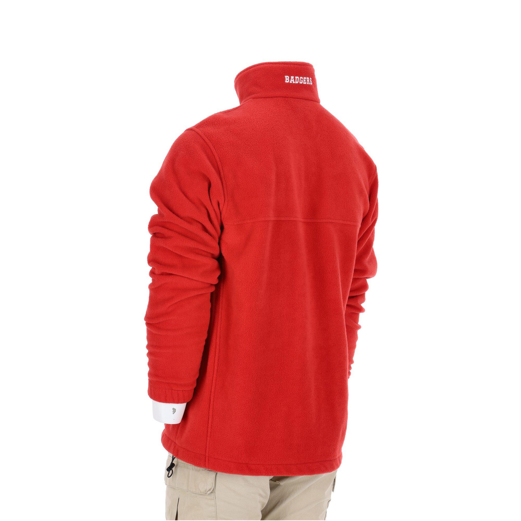 Refurbished - Columbia Herren Fleecejacke Wisconsin Badgers - Wie neu 5/7