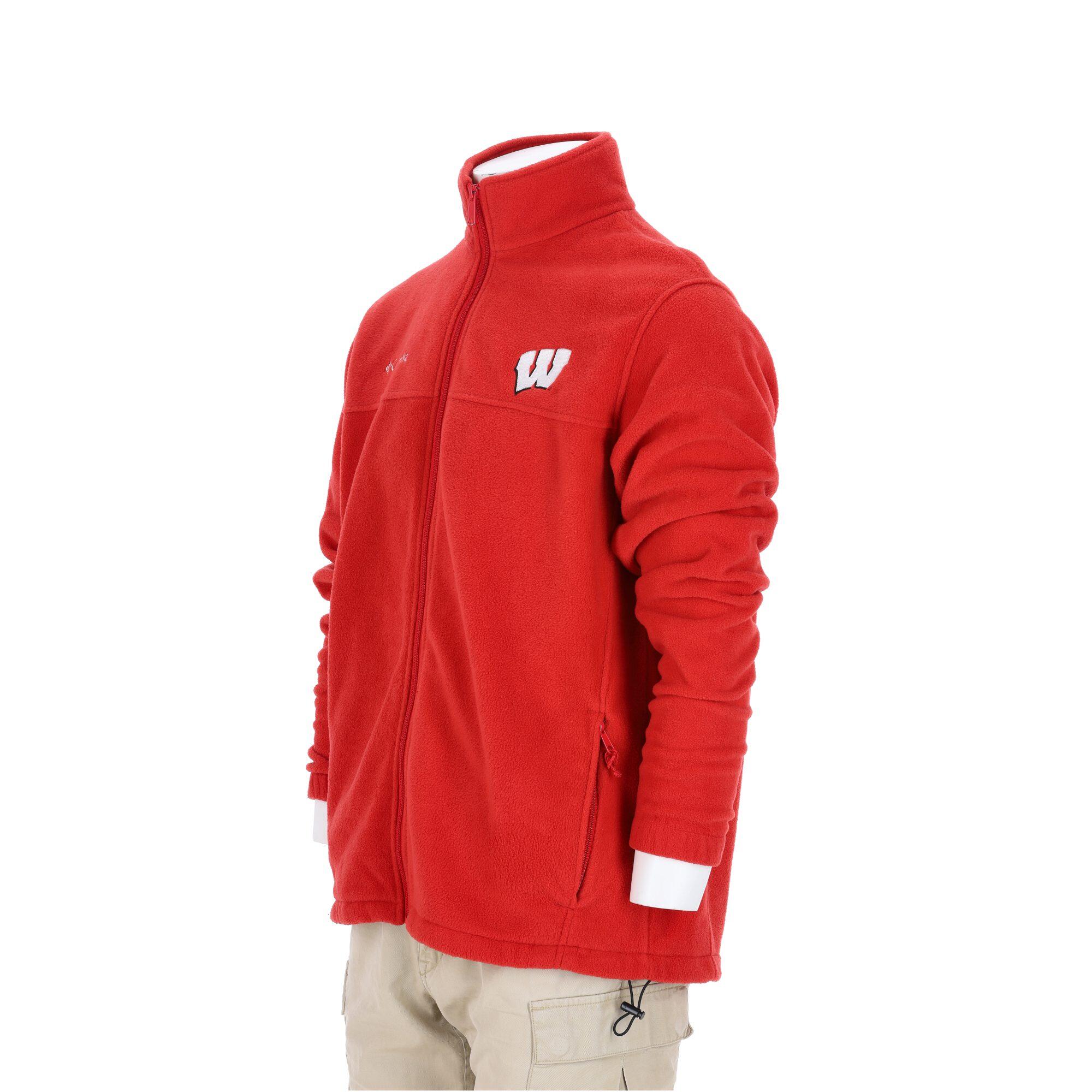 Refurbished - Columbia Herren Fleecejacke Wisconsin Badgers - Wie neu 4/7