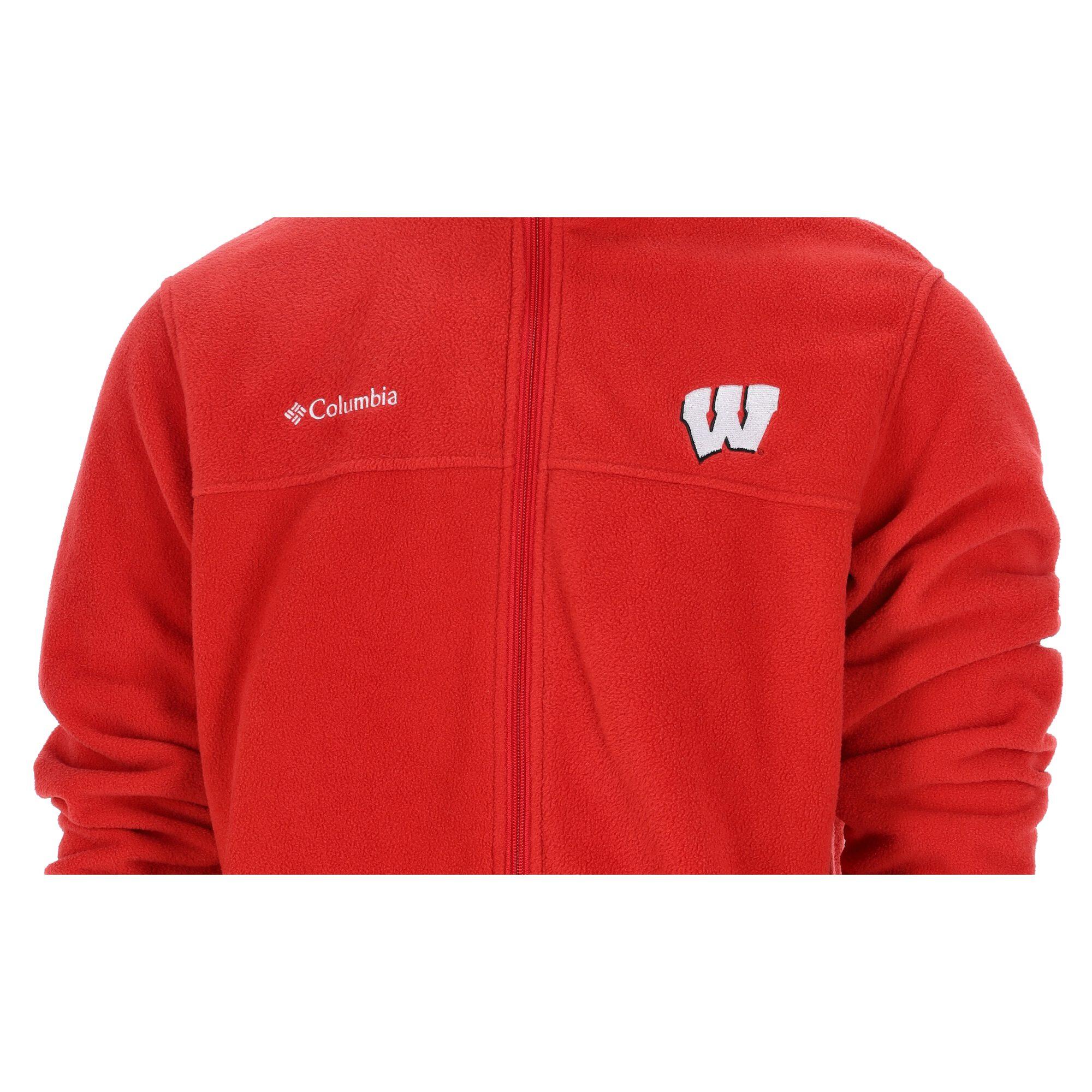 Refurbished - Columbia Herren Fleecejacke Wisconsin Badgers - Wie neu 6/7