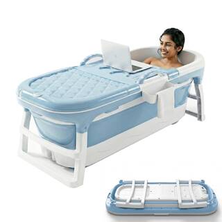Lifelong Bath Tub for Adults with a soft headrest, massage rollers, and a temperature sensor for safe, comfortable bathing. Durable and easy to drain, it’s ideal for hot or cold water at home.