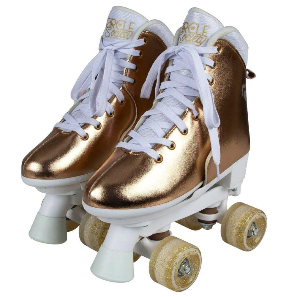 Bravo Sports Circle Society Metallic Rose Gold Adjustable Roller Skates US 3–7