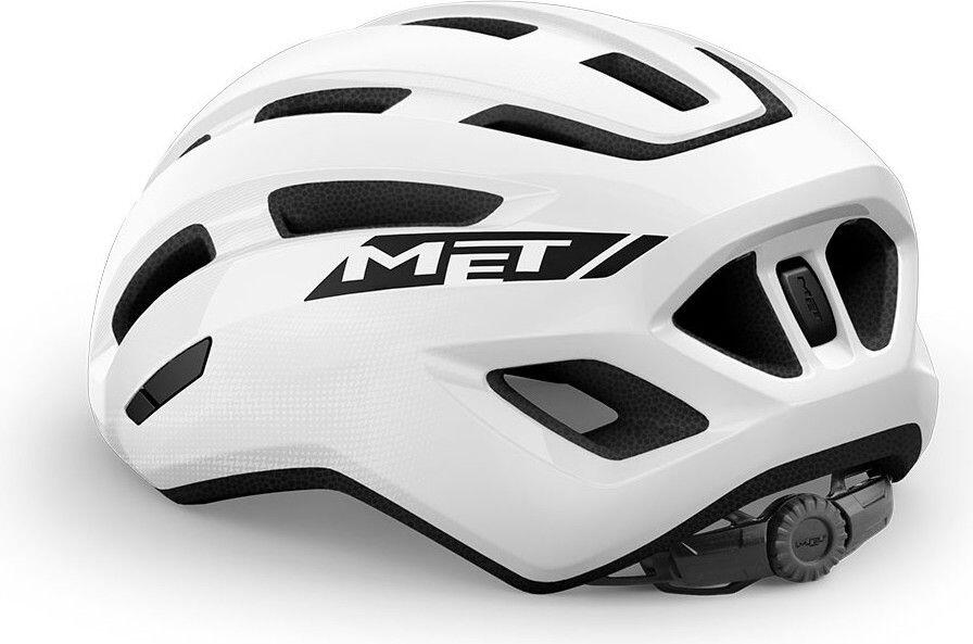 Casco Met Miles Road Bianco lucido 3/4