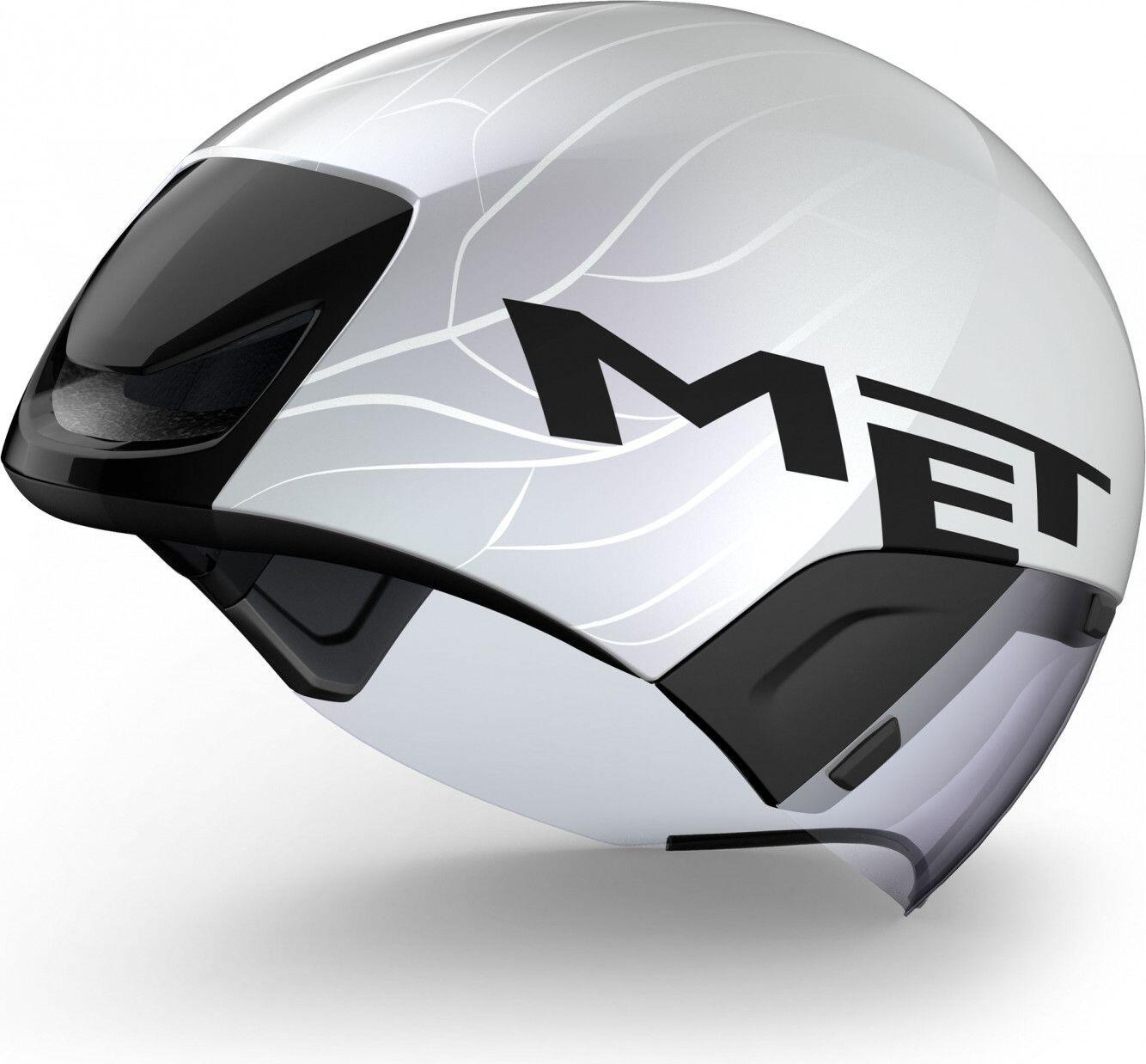 MET Codatronca Casco Bianco Argento Opaco Lucido 2/4