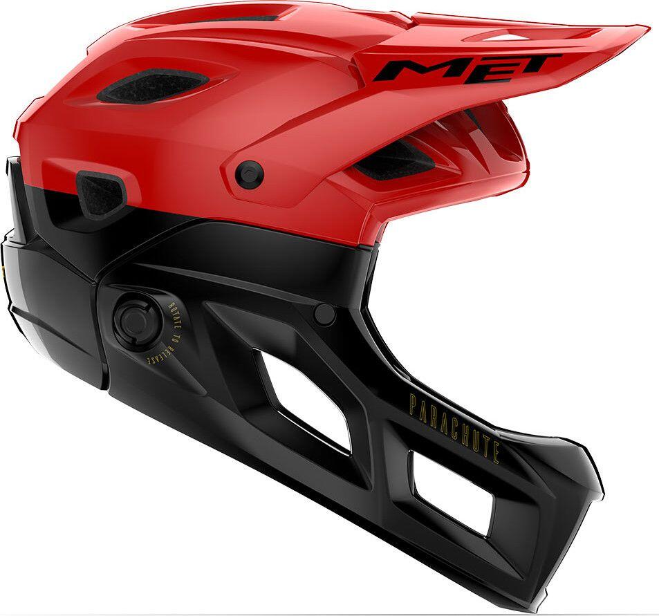 Helm mit abnehmbarem Kinnschutz Met Parachute MCR Mips Rot/Schwarz 2/6