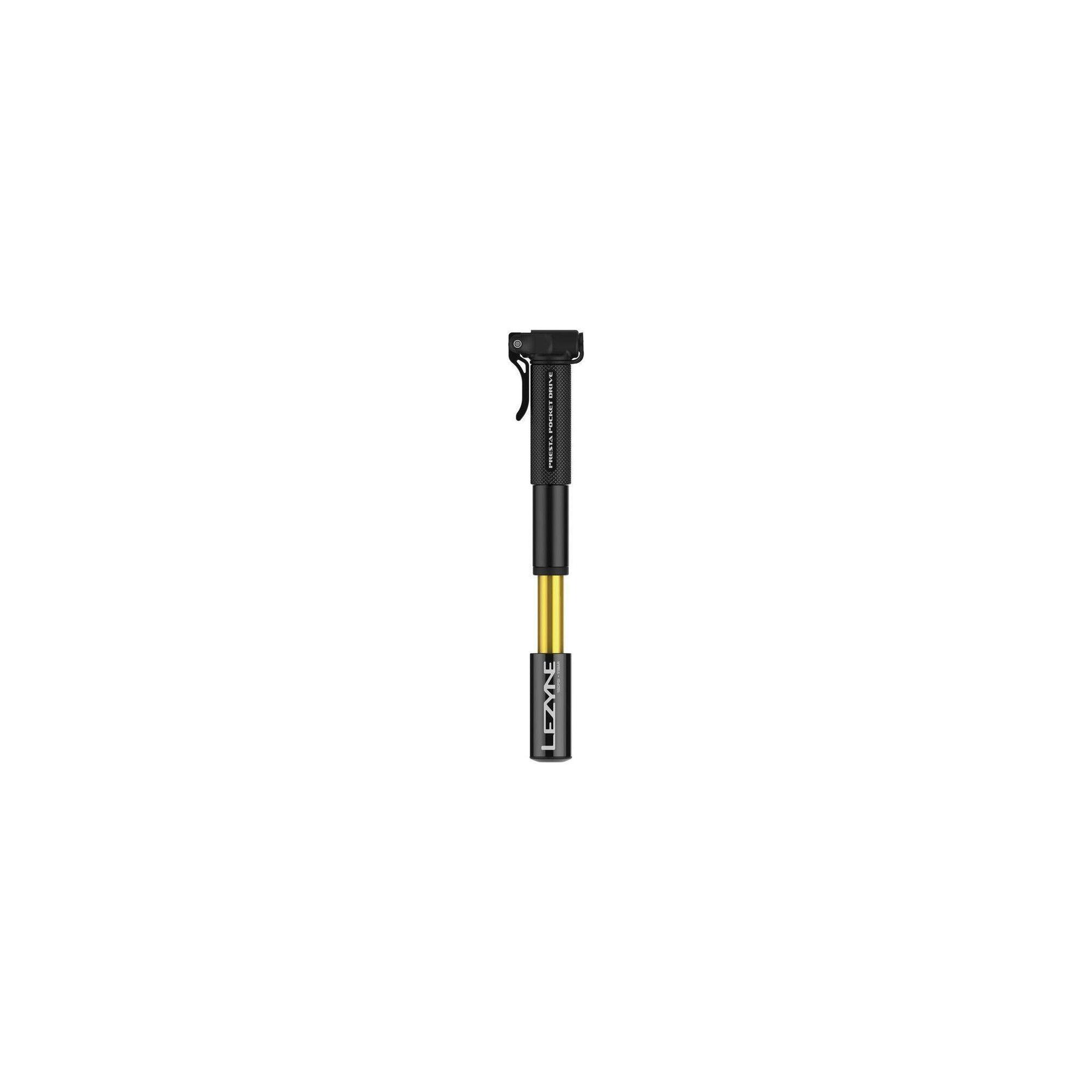 Lezyne Presta Pocket Drive Black 145 — pompă manuală Presta 160 psi
