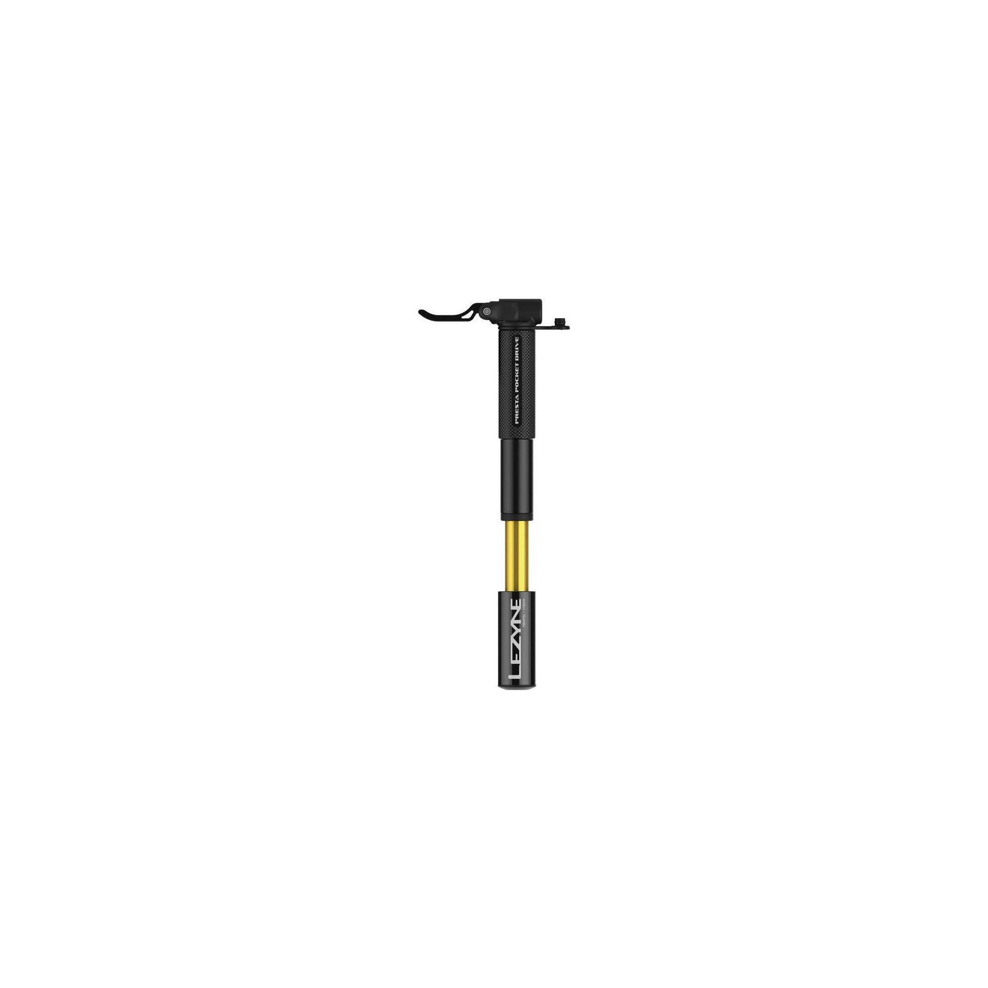 Lezyne Presta Pocket Drive Black 145 — pompă manuală Presta 160 psi