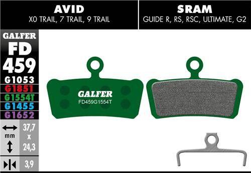 Pro remblok - Avid X0 Trail, 7 Trail, 9 Trail, SRAM Guide alle modellen 2/2