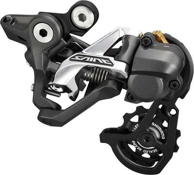 Shimano saint m820 shadow+ 10 speed achterderailleur korte kooi