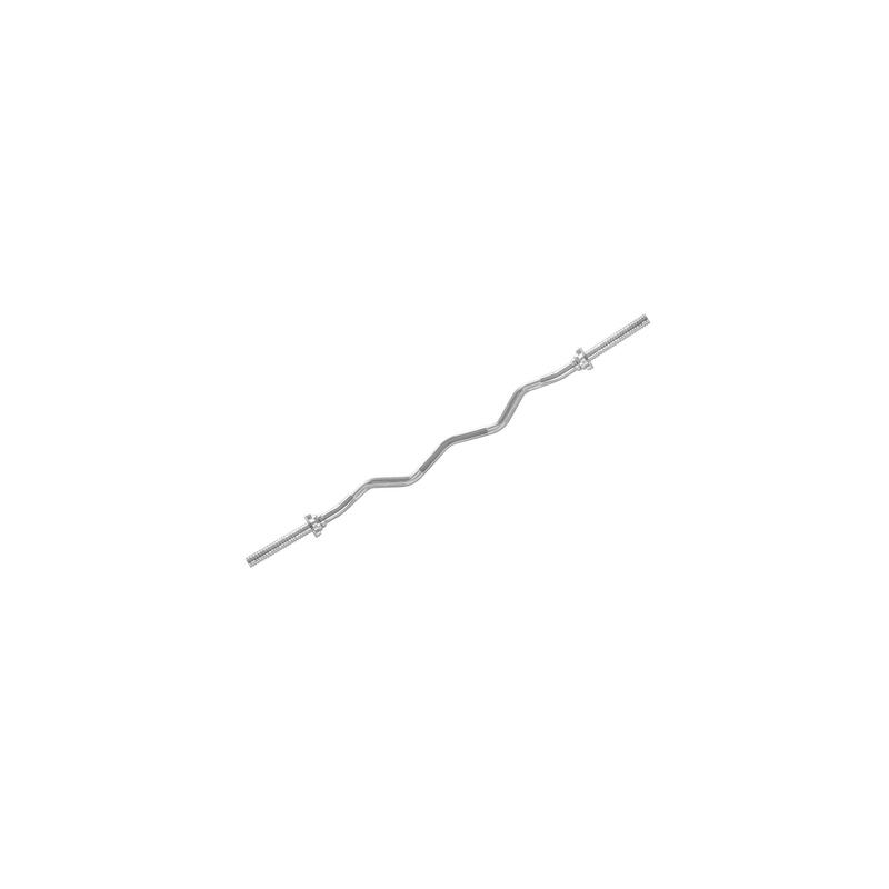 Bara ondulata tip haltera cu surub VirtuFit - 120 cm/30mm
