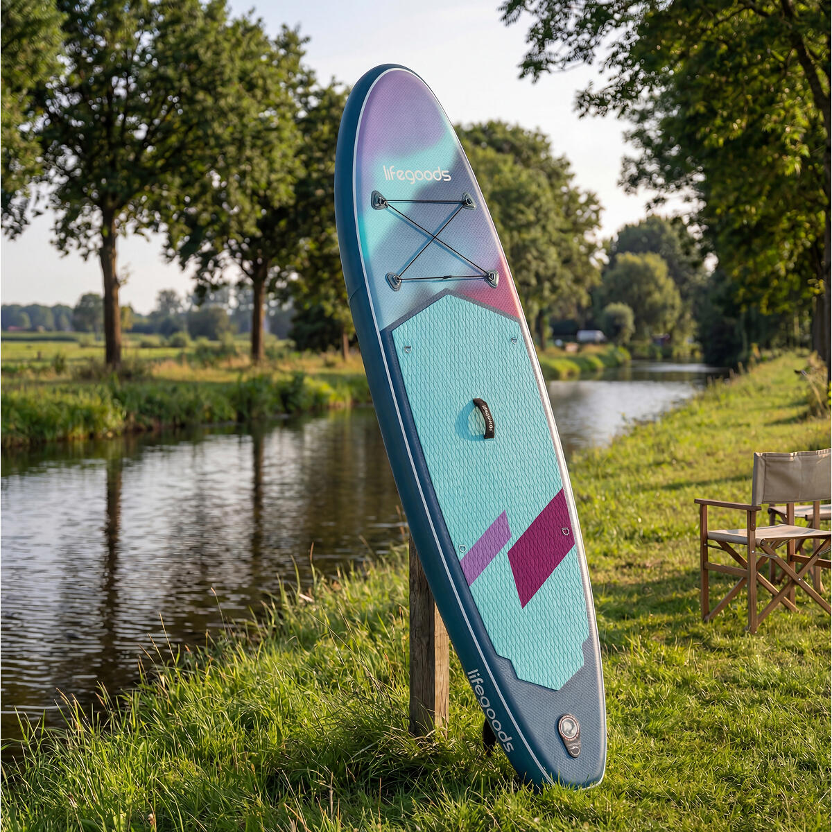 SUP Board Allround Compact - met zitje - 300cm - max 100kg - beginners - Paars 6/7