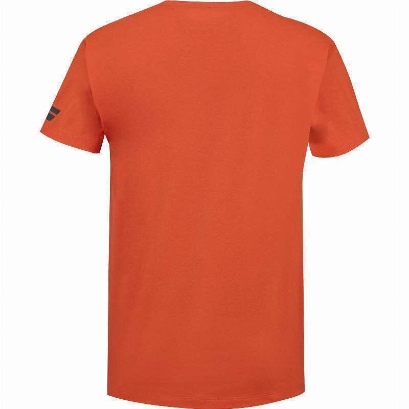 Camiseta Babolat Exercise Rojo Naranja Junior 3/5