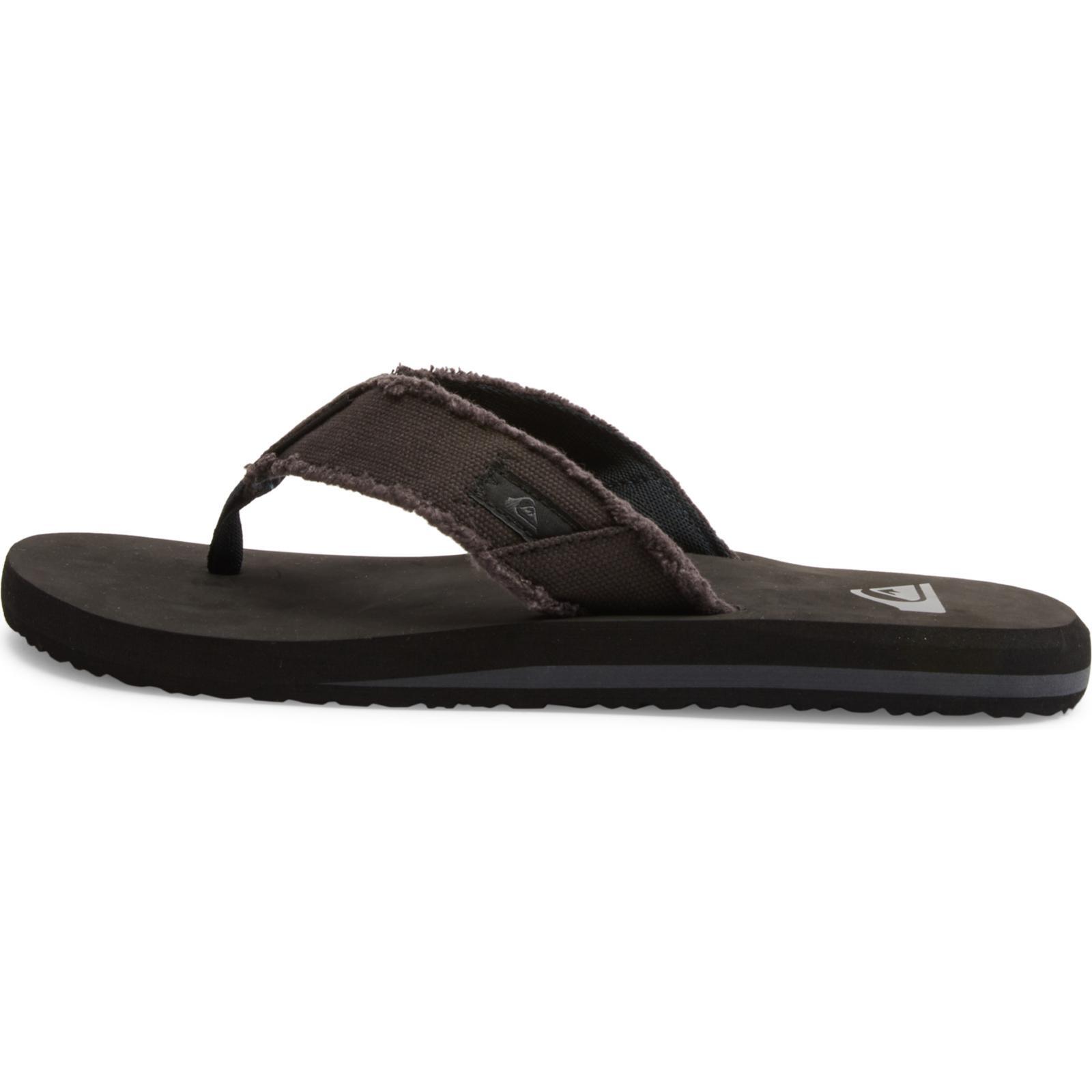 Tongs Noires Homme Quiksilver Monkey Abyss 6/6