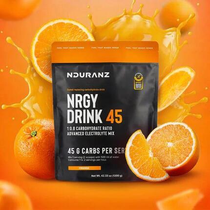 Nrgy Drink 45 Orange Kohlenhydrate Energie Triathlon Laufen Radf. Nduranz 1,2 kg