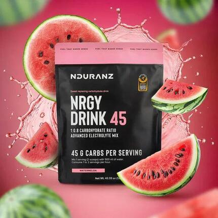 Nrgy Drink 45 Watermelon Kohlenhydrate Triathlon Laufen Radfahren Nduranz 1,2 kg