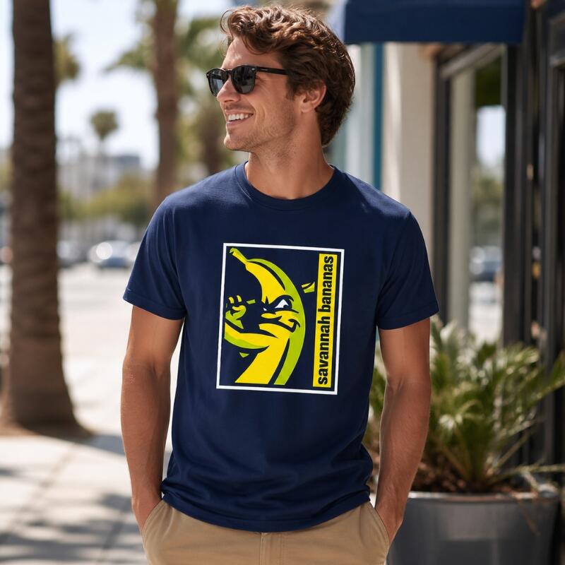 Evoshield Bananas Poster Short Sleeve Tee M Navy Fanzone 2/2