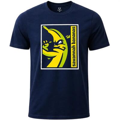 Evoshield bananas poster short sleeve tee m navy