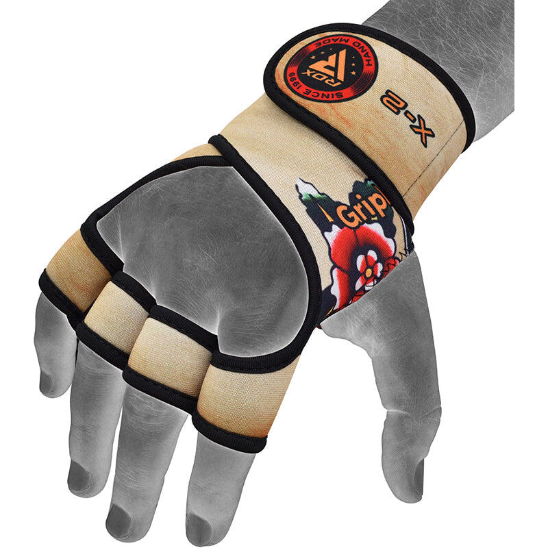 Gewichthebehandschuhe X2 T3 mit langem Riemen – L/XL 2/4