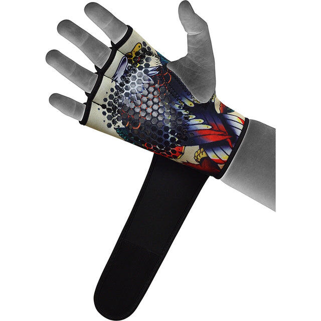 Gewichtheberhandschuhe X2 T2 mit langem Riemen – S/M 3/4
