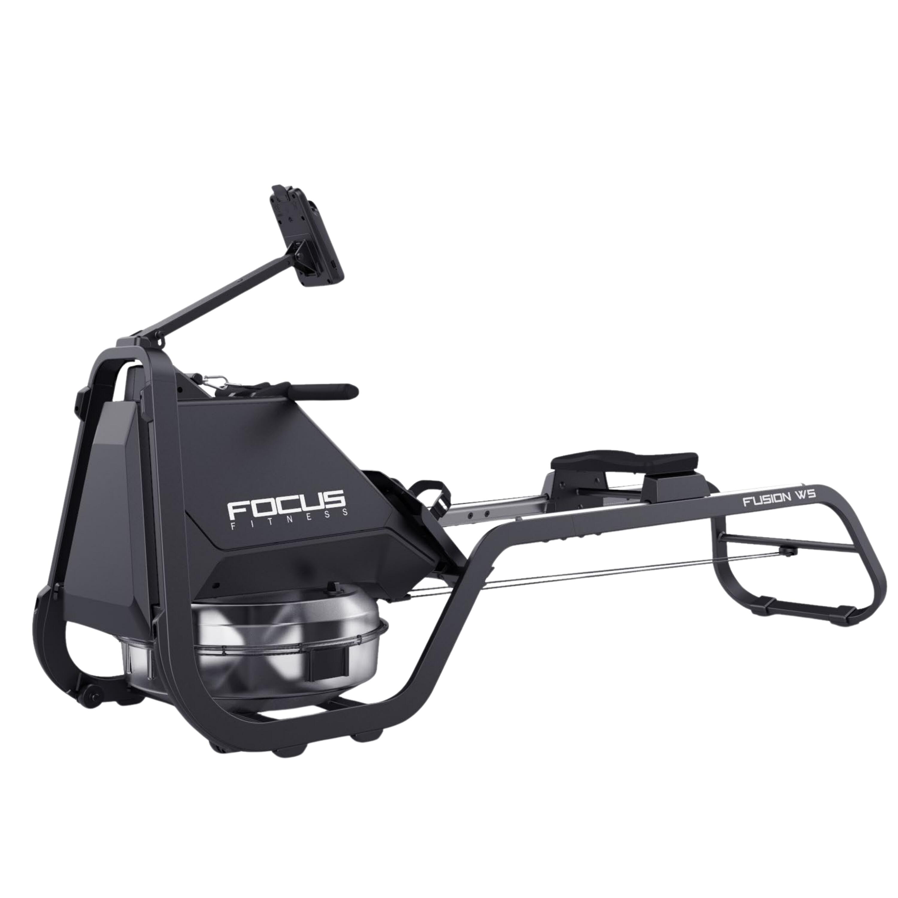 Roeitrainer met waterweerstand Focus Fitness Fusion W5 – Houten frame – Bluetoot 3/7