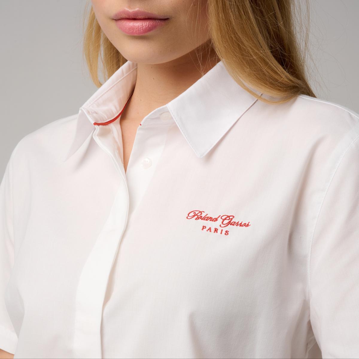 Chemise Heritage femme Roland-Garros - Ecru 2/5