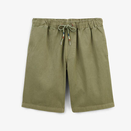 Bermuda 201 en coton coupe ample vert olive