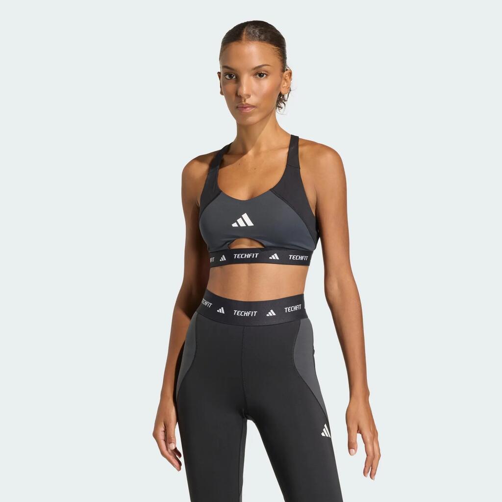 TECHFIT Workout Color Block Medium Support Bra