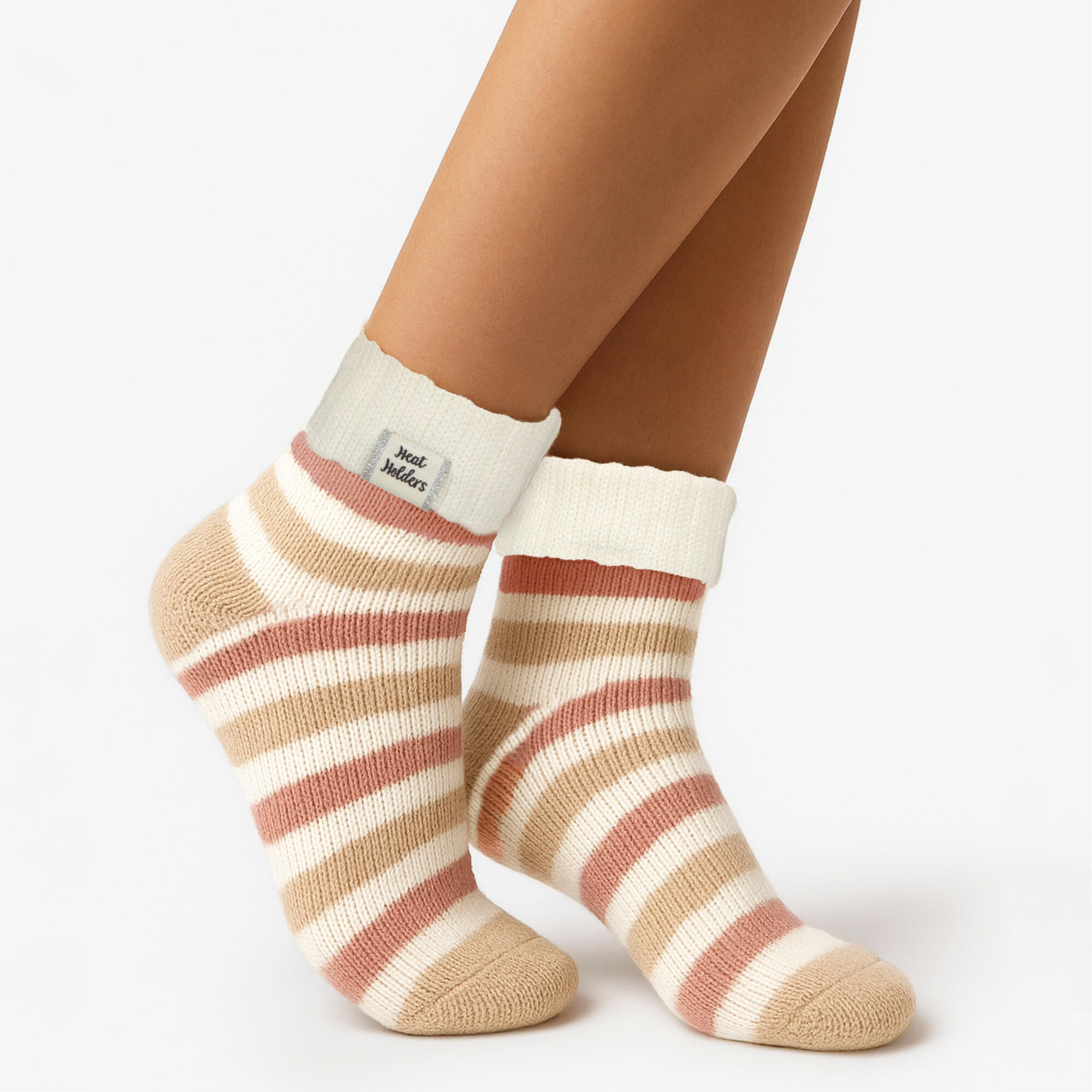 Heat Holders - Damen Thermo Schlafsocken warm weich kuschelig bequem 3/4