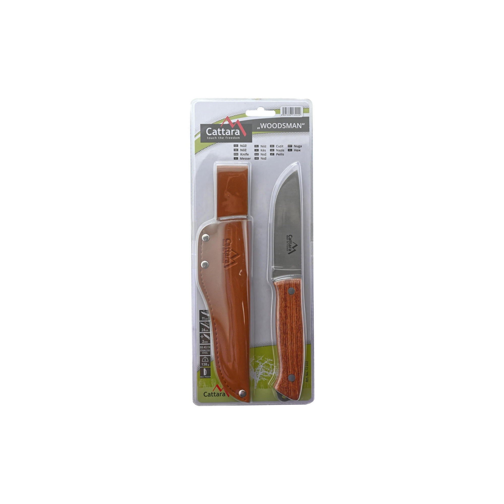 Cutit Cattara Woodsman cu teaca inclusa