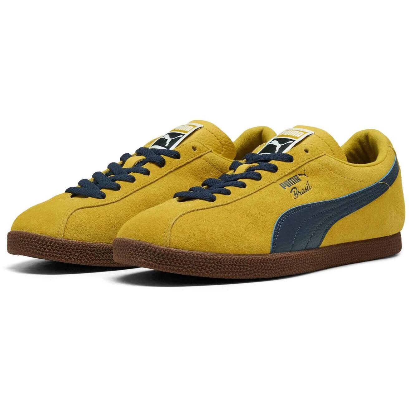 Zapatillas Puma Brasil Lth, Amarillo, Unisexo 3/5