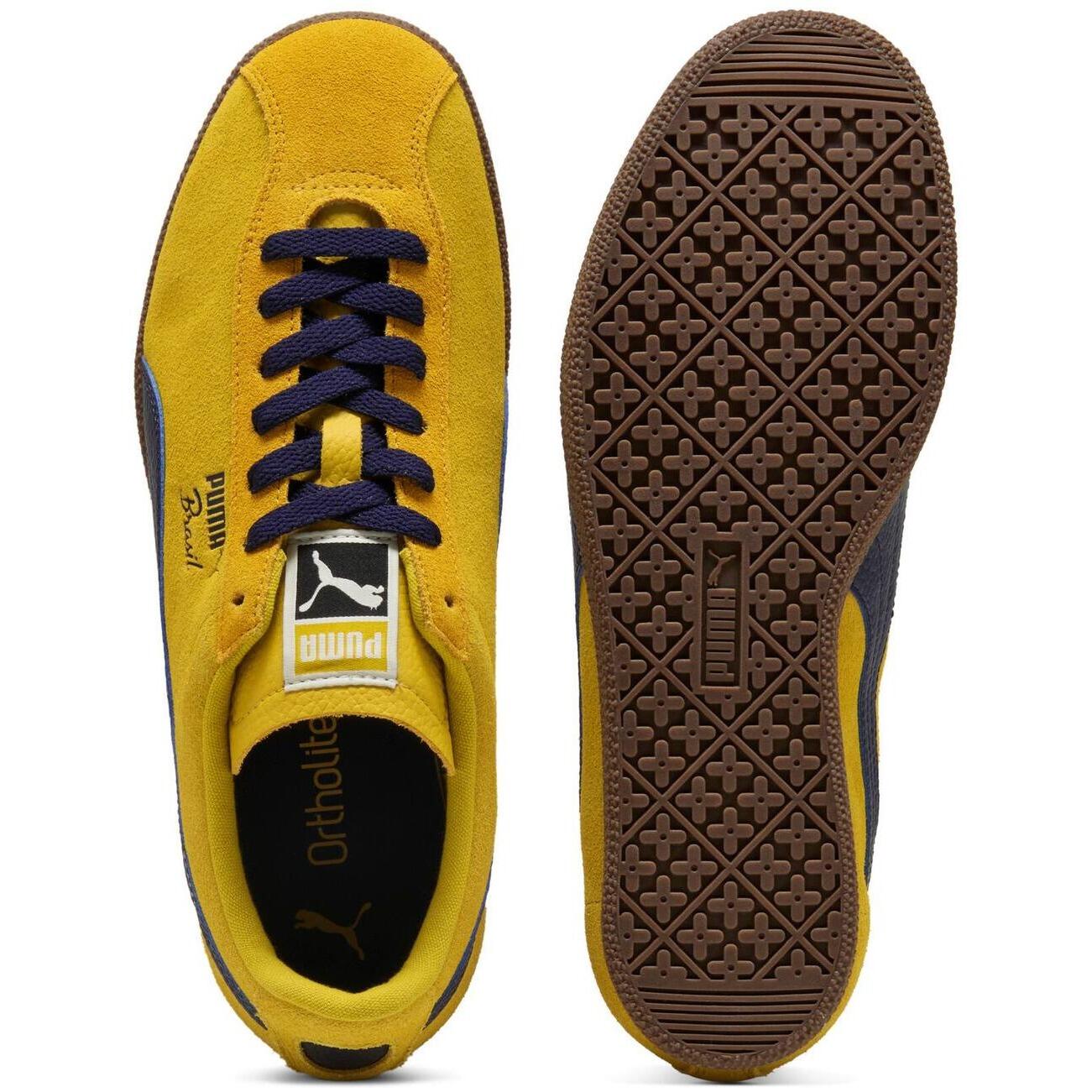 Zapatillas Puma Brasil Lth, Amarillo, Unisexo 2/5