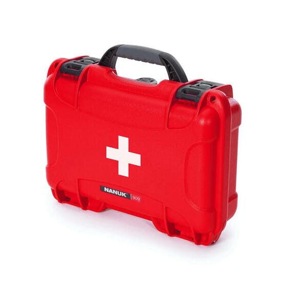 Cassetta di pronto soccorso vuota Nanuk 909 First Aid Logo