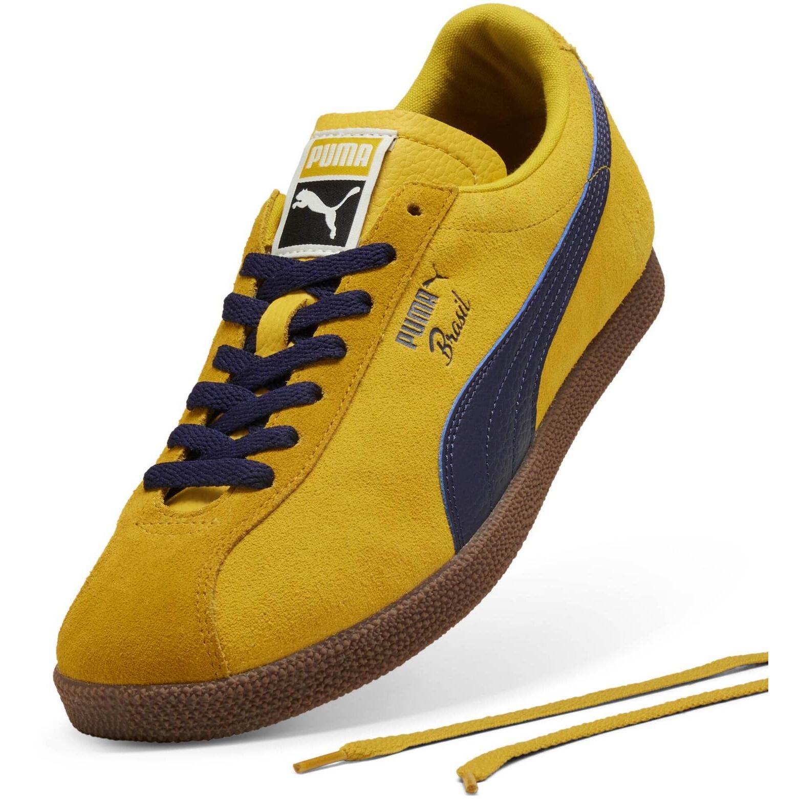 Zapatillas Puma Brasil Lth, Amarillo, Unisexo 5/5