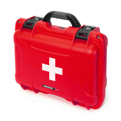 Cassetta di pronto soccorso vuota Nanuk 915 First Aid Logo