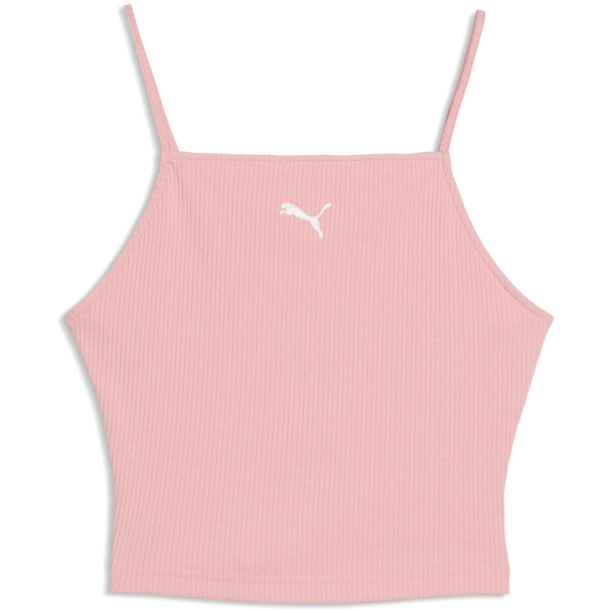 Maillot de corps Puma Wardrobe Ess Ribbed Tank Top, Rose, Femmes 5/5