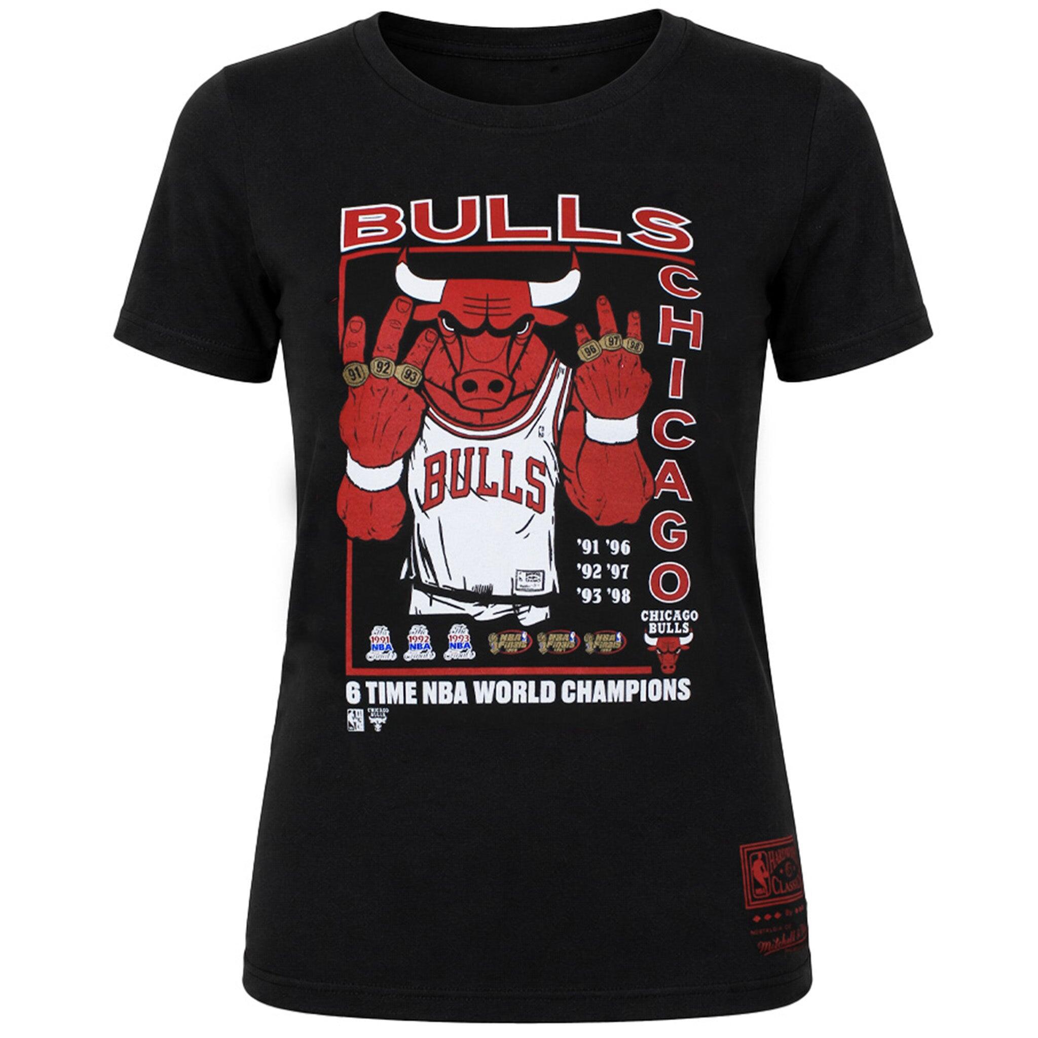 Mitchell & Ness NBA Chicago Bulls World Champions Kids Black T