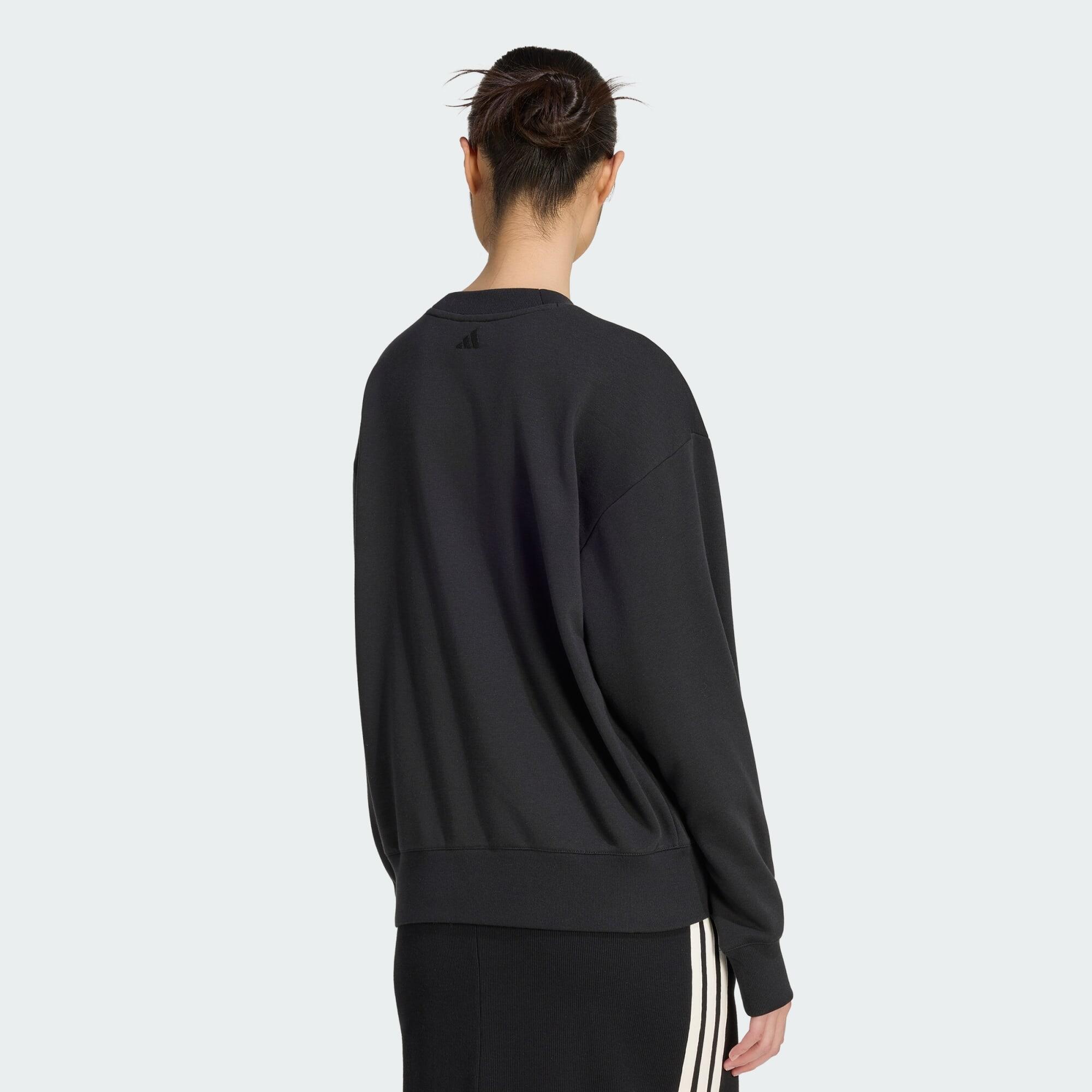 Seasonal Essentials Satin V-Neck Sweatshirt 3/5
