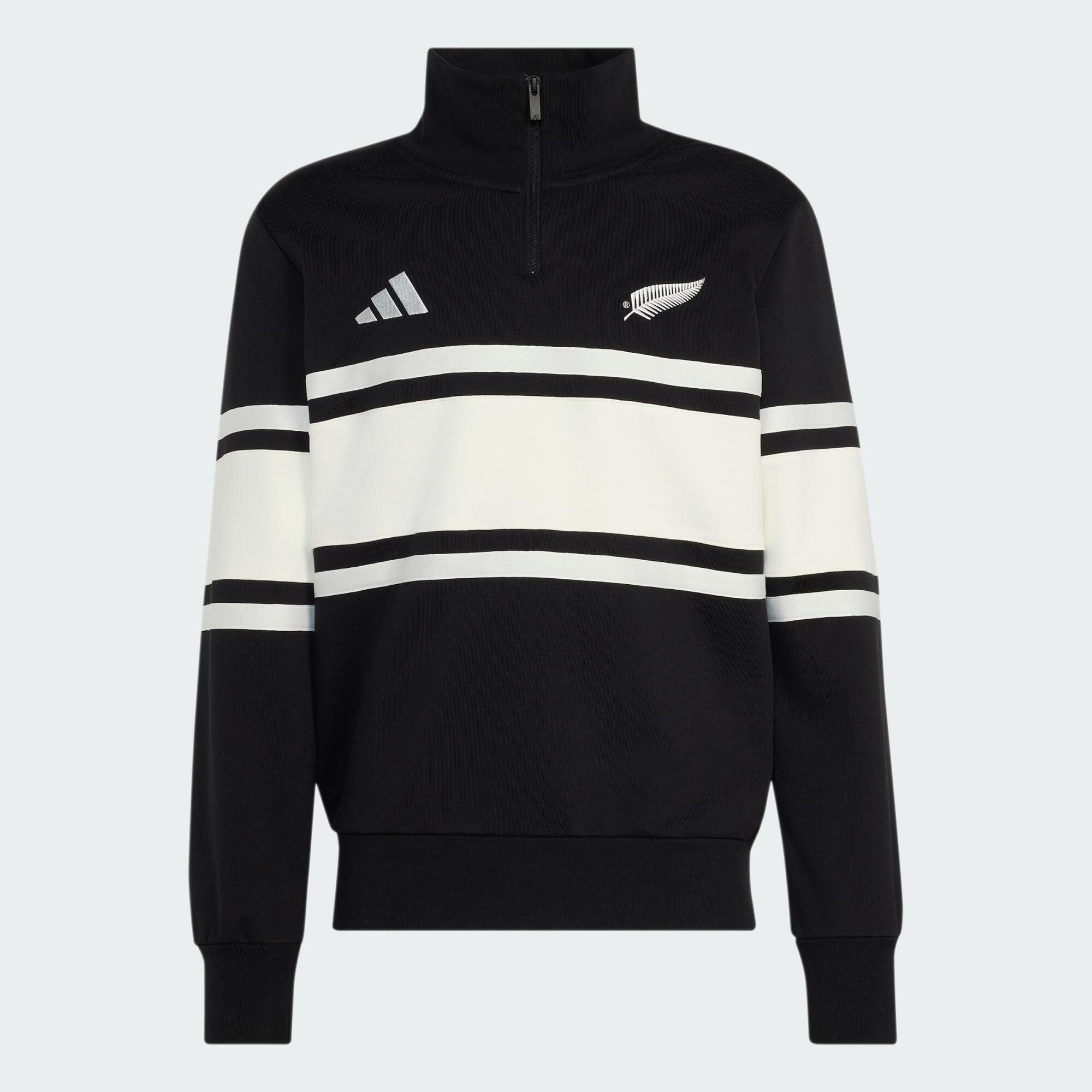 All Blacks Freizeitkleidung Sweatshirt mit Reißverschluss bis zur Brust 2/5