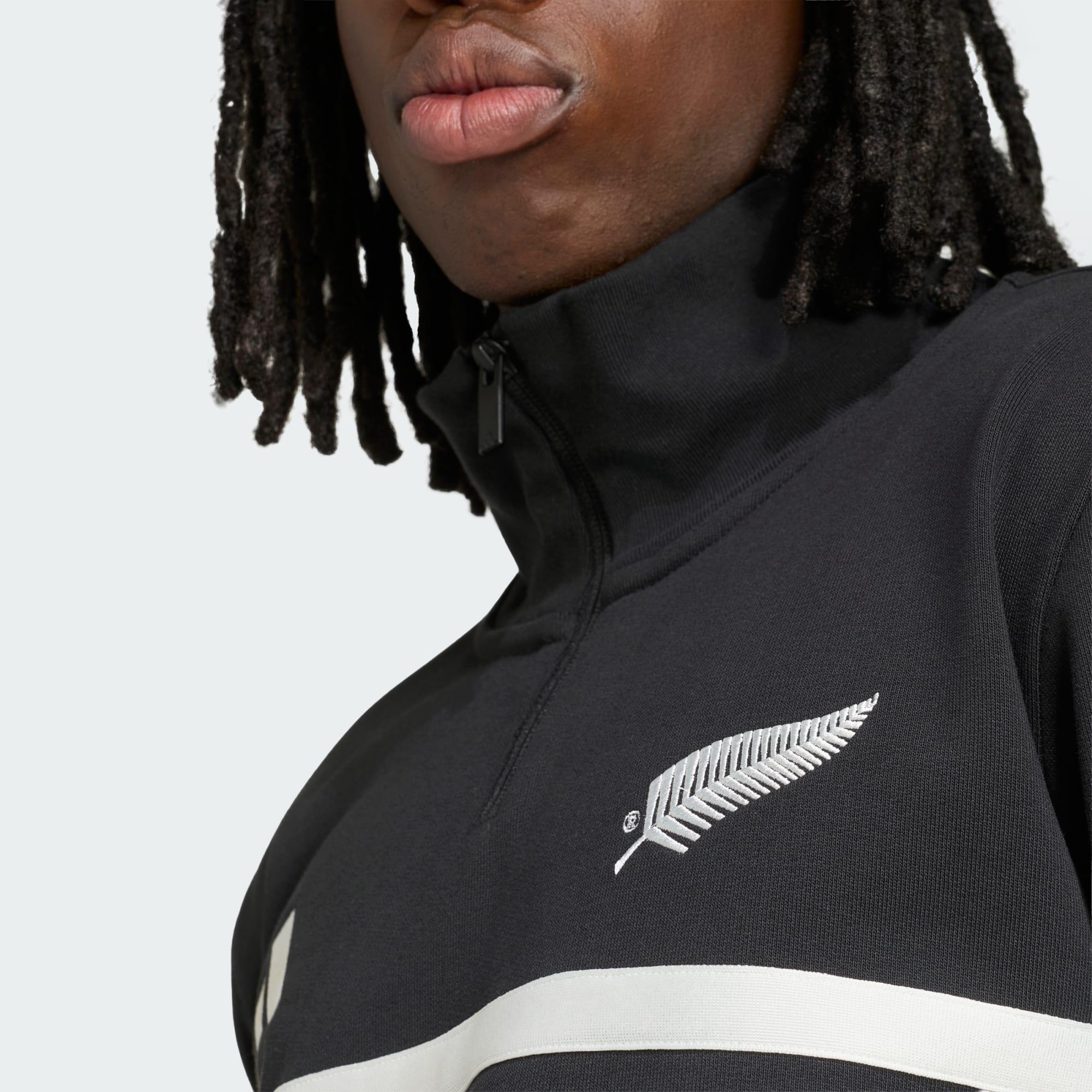 All Blacks Freizeitkleidung Sweatshirt mit Reißverschluss bis zur Brust 5/5