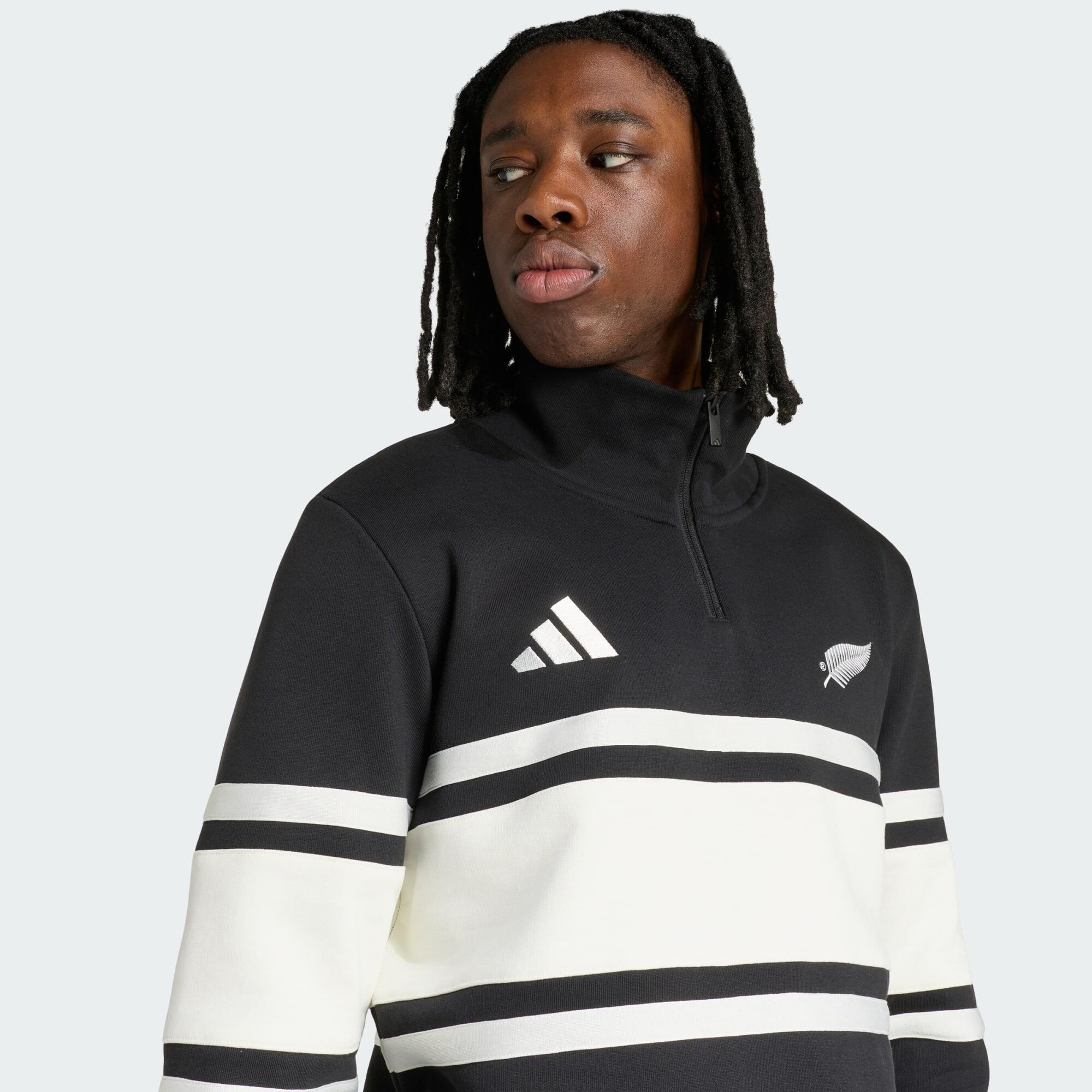 All Blacks Freizeitkleidung Sweatshirt mit Reißverschluss bis zur Brust 4/5