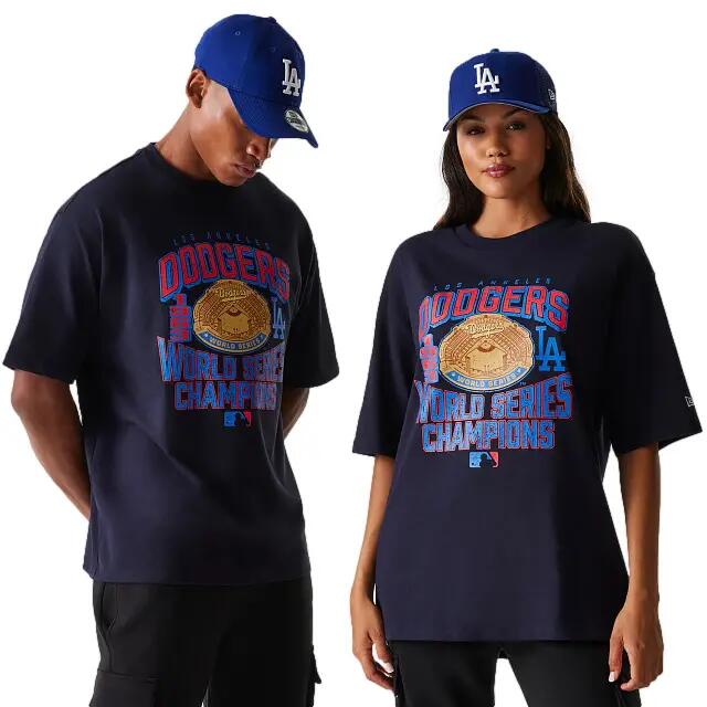 Oversized T-shirt Los Angeles Dodgers New Era MLB World Series 4/7
