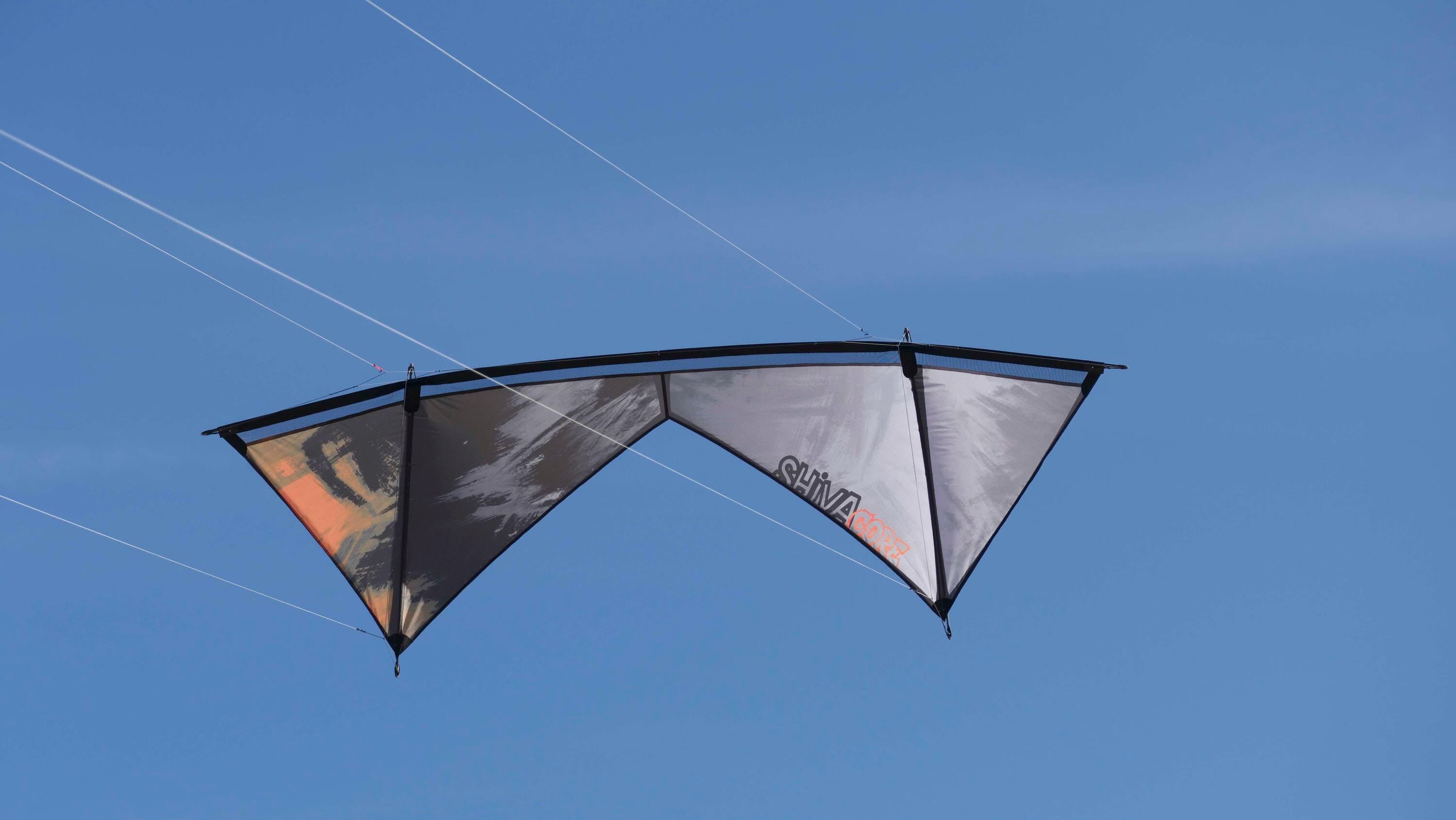 Aquilone acrobatico Spiderkites Shiva Core Nightfall 20037 Nero 228 x 78 cm 4/7